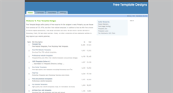 Desktop Screenshot of freetemplatedesigns.com